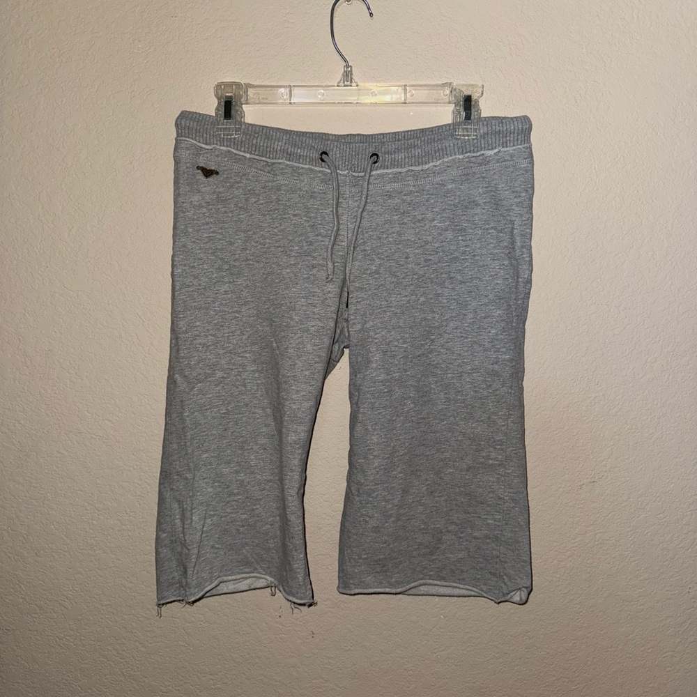 Roxy Gray Casual Drawstring Shorts